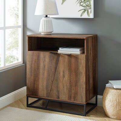 Fritch Contemporary Asymmetrical Angled Door Accent Cabinet Wayfair