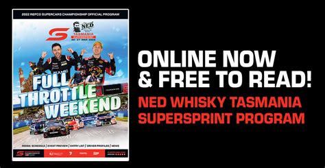 ONLINE NOW NED Whisky Tasmania SuperSprint Program Supercar Xtra