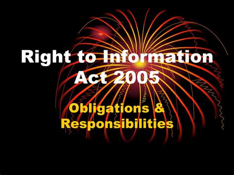 Right To Information Act Ppt Download