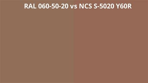 Ral 060 50 20 Vs Ncs S 5020 Y60r Ral Colour Chart Uk