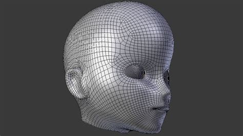 stylized character head  model