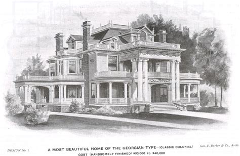 George F Barber Homes Vintage House Plans Beautiful House Plans Architecture