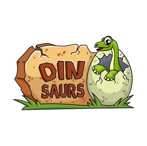 Personaje De Dinosaurio Divertido De Dibujos Animados En La C Scara De