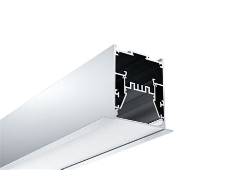 2 5 Inches Aluminium LED Profile For Recessed Mounting LEDLUZ