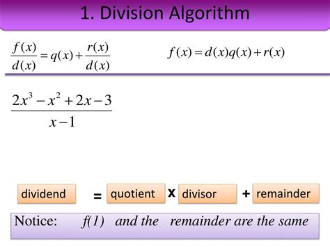 Ppt 1 Division Algorithm Powerpoint Presentation Free Download Id 2567436