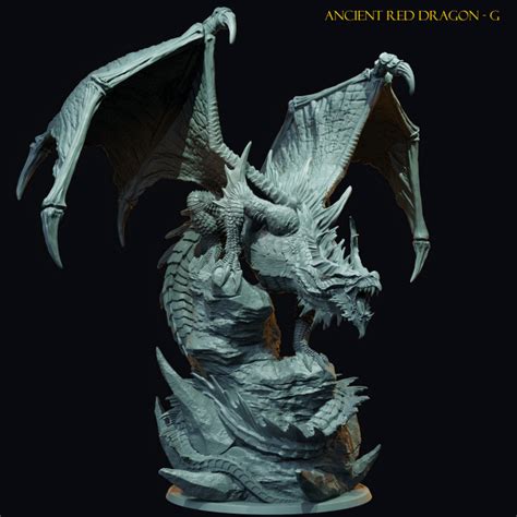 Descargar Ancient Red Dragon De Claymore Miniatures