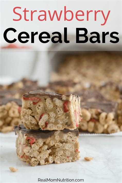 Whole Grain Strawberry Cereal Bars Nut Free Option Recipe