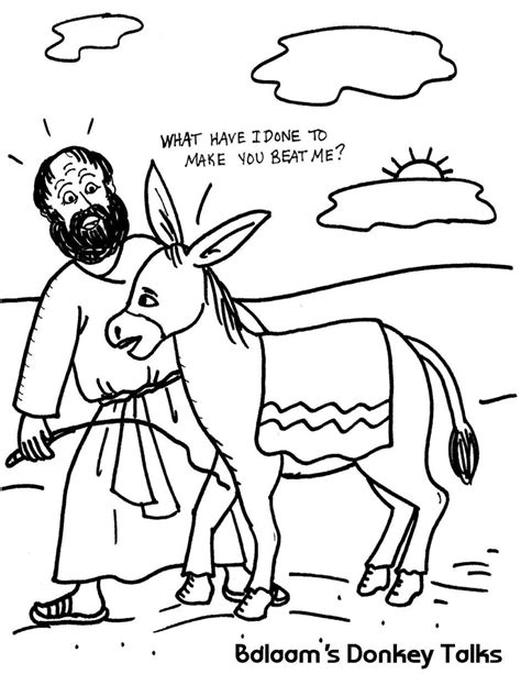 Coloring Page Balaam Free Printable