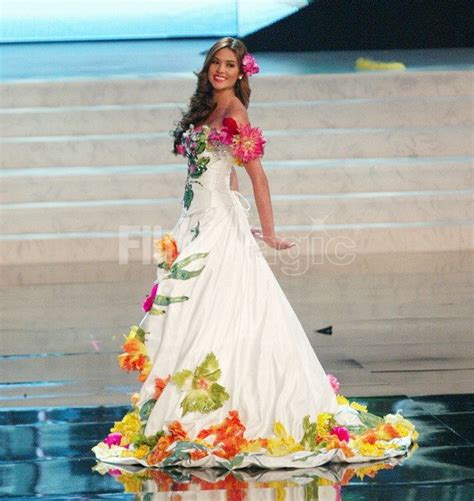 Miss El Salvador Ana Yancy Clavel displays her national costume at the ...