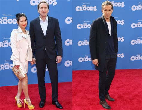 Nicolas Cage In Ferragamo & Ryan Reynolds In GANT Rugger - 'The Croods ...