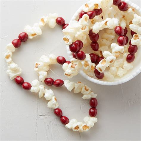 10 Artificial Popcorn And Cranberry Garland Christmas Garlands