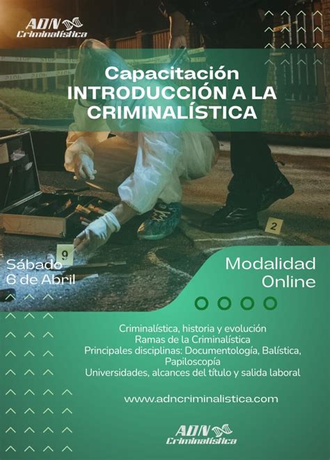 Introducción a la Criminalística ADN Criminalística Lo llevamos en