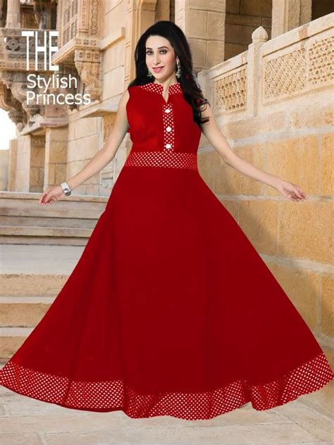 Red Anarkali Suit At Best Price In Surat By Vastram Bazar ID 10504921088