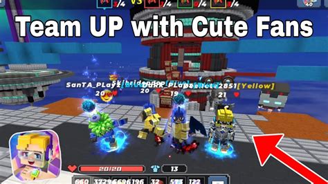 Random Cute Fans Team Up In Bedwars Blockman Go Youtube