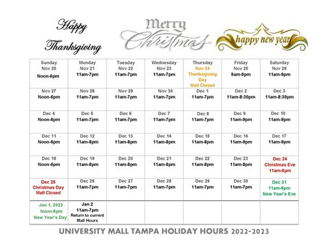 University Mall Hours: Your Guide to Shopping, Dining, and ...