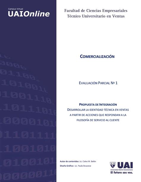 Instrucciones Primera Evaluación Parcial Integradora 1