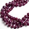 Natural Ruby Faceted Rondelle Beads Shyama Gems