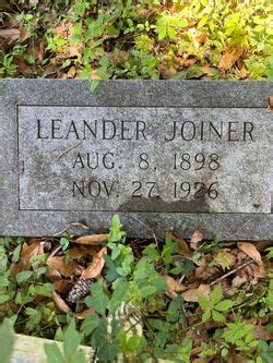 Leander Joiner 1898 1926 Mémorial Find a Grave