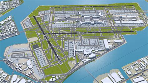 Tokyo Haneda Airport 3d Model By 3dstudio