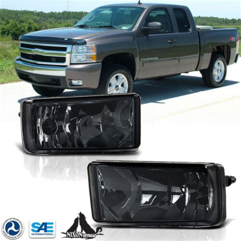 For 07 13 Chevy Silverado Tahoe Avalanche Fog Light Smoke Driving