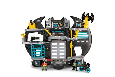 Imaginext X7677 Batman Batcave Playset with Batman and Robin Figures ...