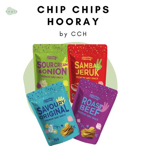 Jual Chip Chip Hooray Keripik Talas Premium Gluten Free Snack 75 G