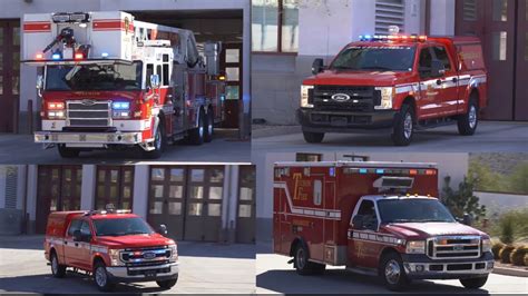 Tuscon Fire Dept Ladder Engine Paramedic Battalion And Ems