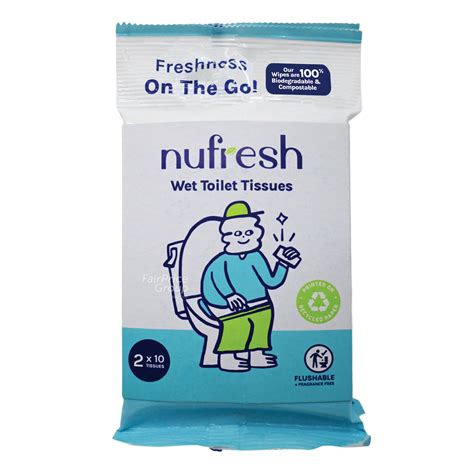 Nufresh Personal Toilet Wipes Fragrance Free Ntuc Fairprice