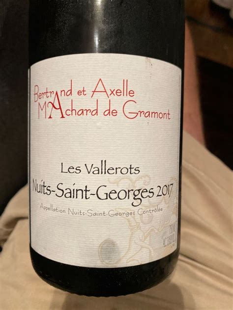 2017 Domaine Machard De Gramont Nuits St Georges Les Terrasses Des