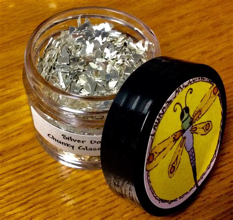 Silver Dollar Chunky Glass Glitter 30gr NEW