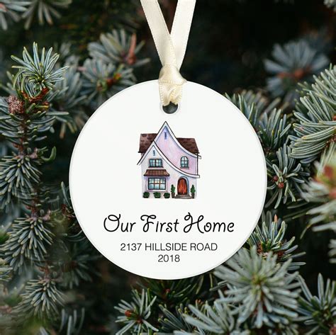 Our First Home Ornament Personalized Ornament Housewarming Gift Our First Christmas at OR18 and ...