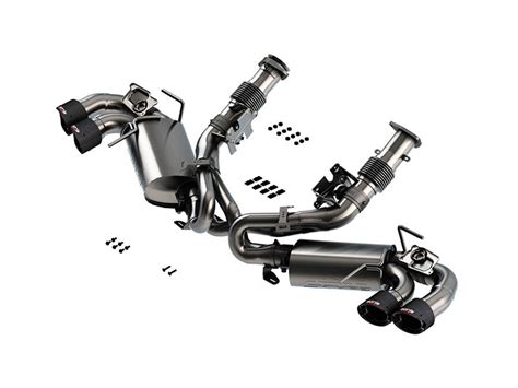 Borla S Type Cat Back Exhaust System 4 Quad Carbon Fiber Angled Tips