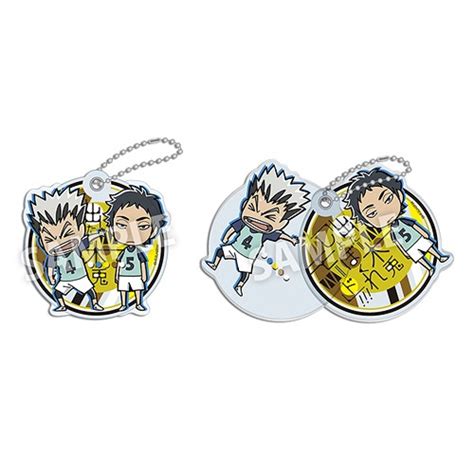 CDJapan Haikyu Second Season Acryl Slide Key Chain Bokuto Akaashi