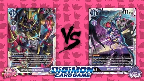 Digimon Card Game Final Darkknightmon Vs Ravemon Youtube