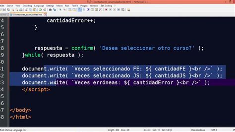 Curso Javascript U Contadores Y Acumuladores Youtube