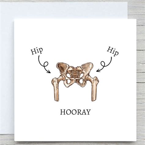 Hip Replacement Get Well Cards Etsy