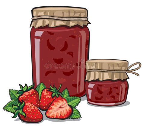 Strawberry Jam Canned Tinned Goods Product Stuff Preserved Food