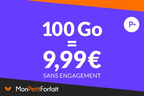 Forfait 100 Go 999€ Avec Deux Offres Prixtel Et Cdiscount Mobile