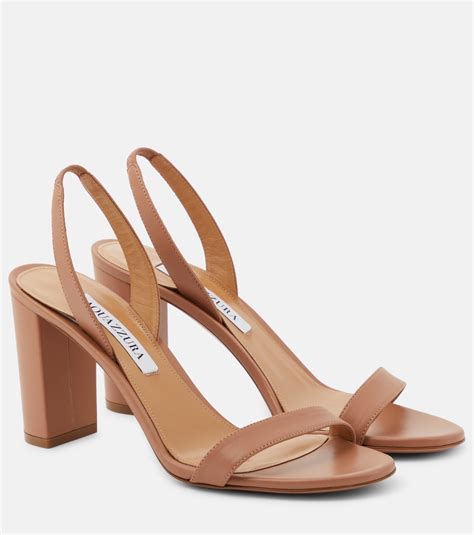 Slingback Sandalen So Nude Aus Leder In Nude Aquazzura Mytheresa