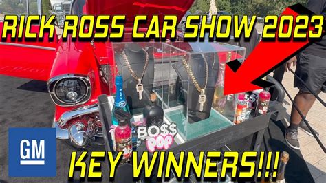 RICK ROSS CAR SHOW 2023 KEY WINNERS YouTube