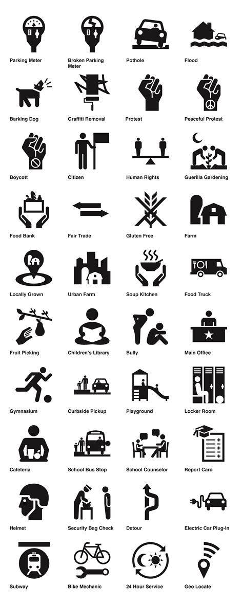 Civic Symbol Suite 40 New Icons For The Public Domain · Code For