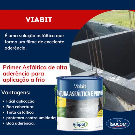 Viapol Viabit L Para Pintura Asfaltica Isocom Impermeabilizantes