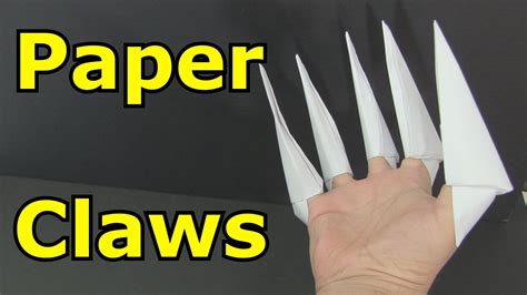 Step By Step How To Make Paper Claws - Origami