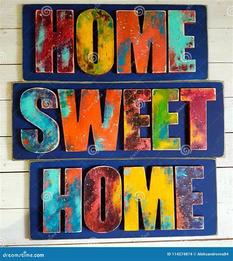 Home Sweet Home Decoration Stock Photo Image Of Hanging 114274874