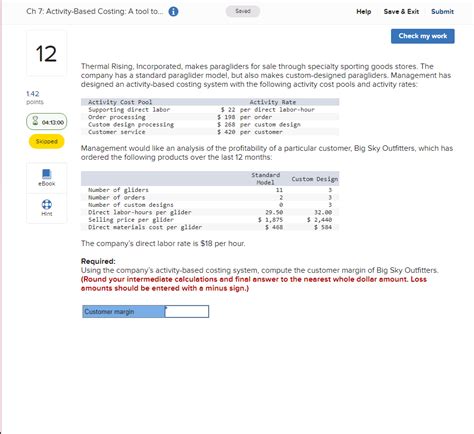 Solved Thermal Rising Incorporated Makes Paragliders For Chegg