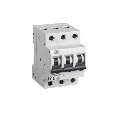 Ideal 6A 10A 16A 20A 25A 32A 40A 50A 63A Type C Triple Pole Circuit