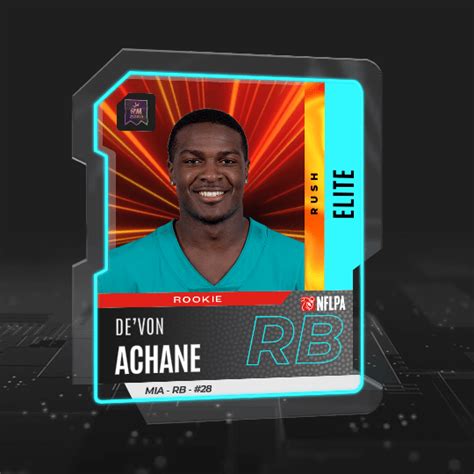 De Von Achane Rush Set Elite Nft Auction Draftkings Marketplace