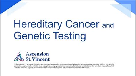 Oncology Hereditary Cancer And Genetic Testing Ascension St