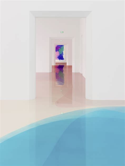 Питер Циммерман: напольная инсталляция из эпоксидной смолы