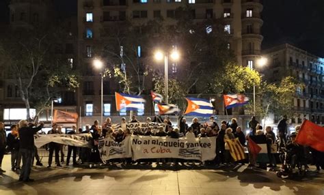 Desde Barcelona Se Celebra La Victoria De Cuba Contra El Bloqueo En La